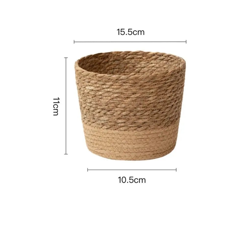 Cachepô Artesanal em Fibra Natural – 3 Tamanhos - Aconchega