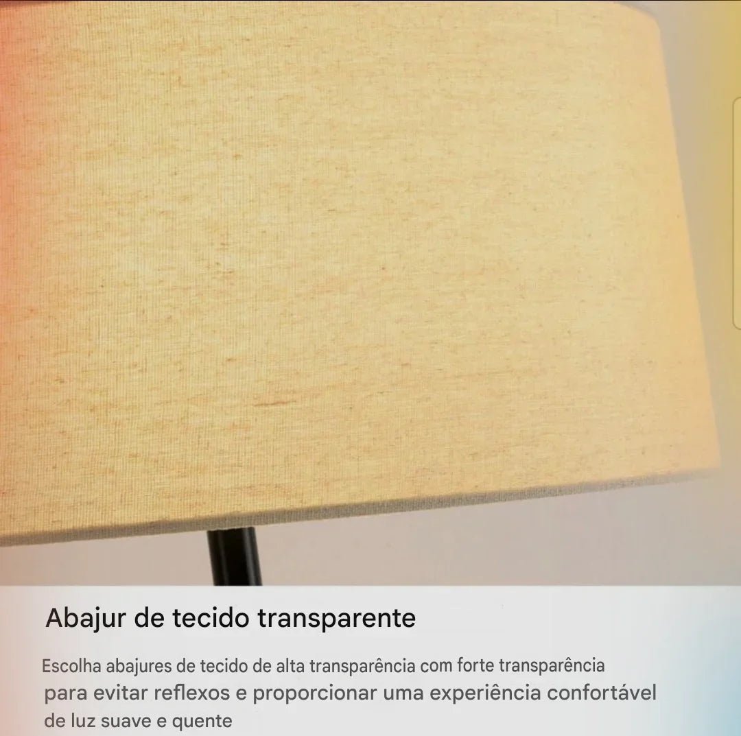 Luminária de Chão Luxo Moderno - Aconchega