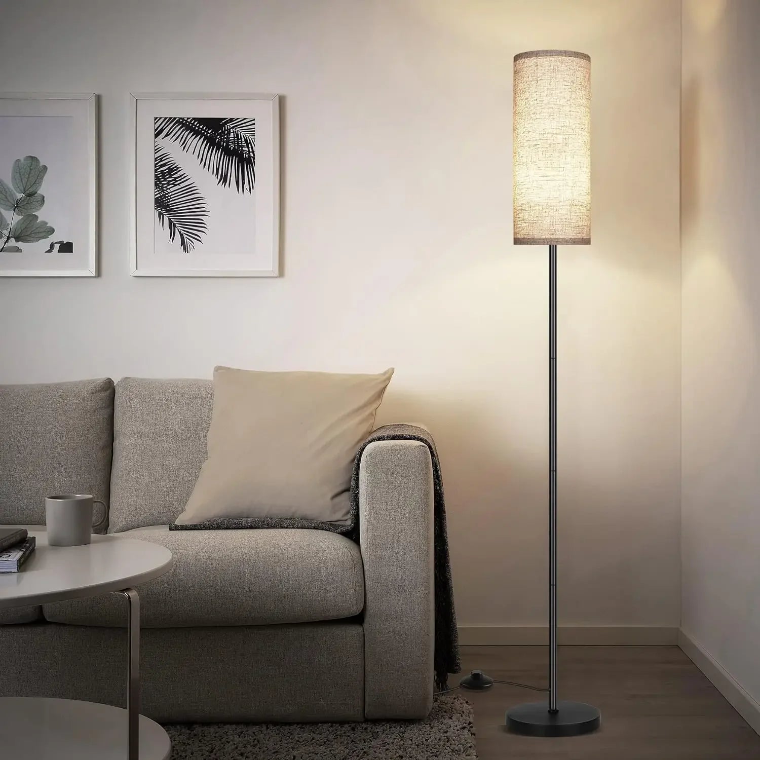 Luminária de Chão Moderna com Dimmer - Aconchega