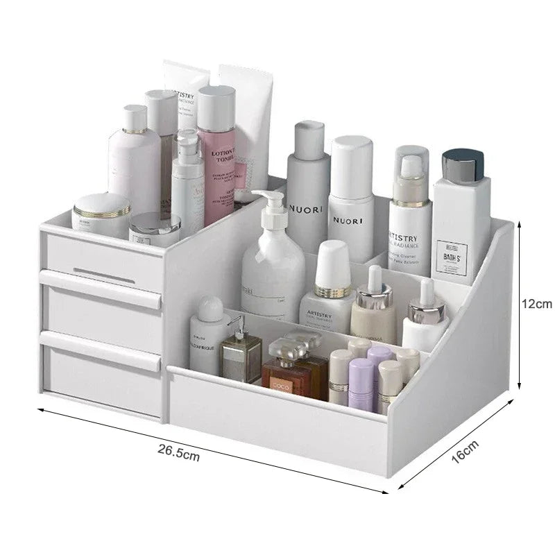 Organizador de Maquiagem Premium com Gavetas & Design Minimalista - Aconchega