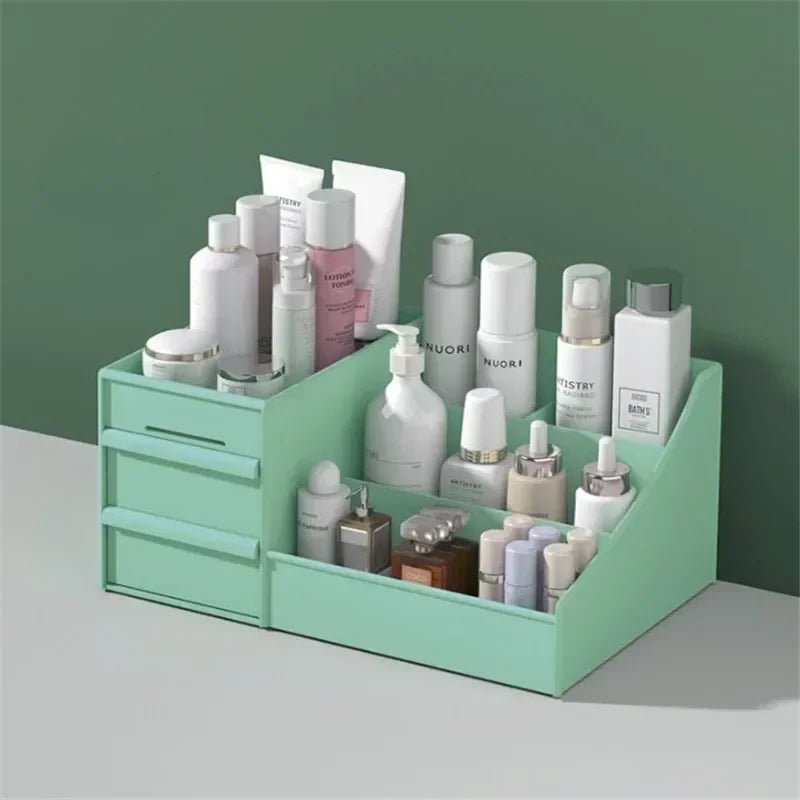 Organizador de Maquiagem Premium com Gavetas & Design Minimalista - Aconchega