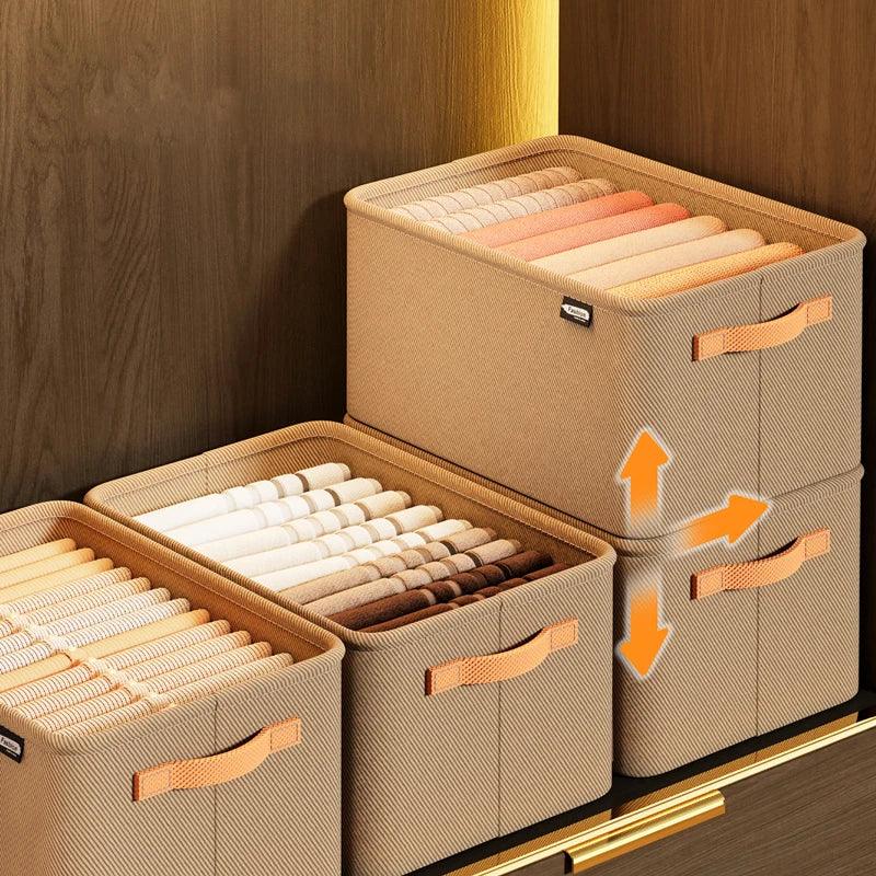 Organizador Dobrável de Roupas 35L – Kit com 1 ou 3 unidades - Aconchega