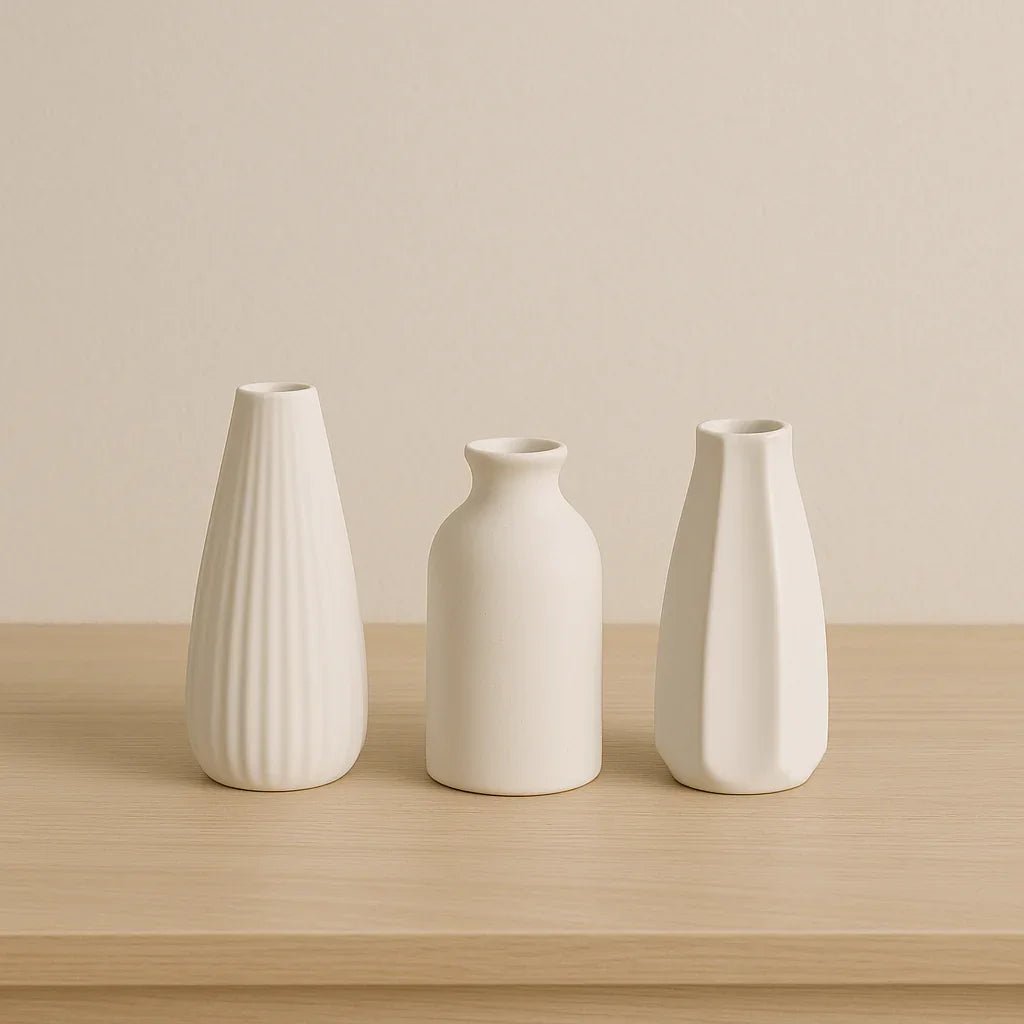 Vasos Decorativos de Cerâmica Estilo Nórdico - Aconchega